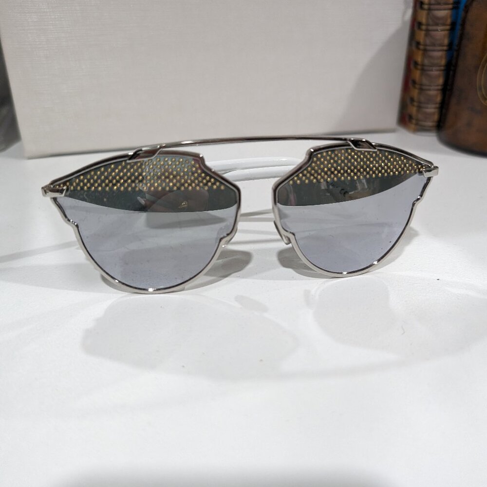 Dior So Real Studded 59mm Brow Bar Sunglasses OS